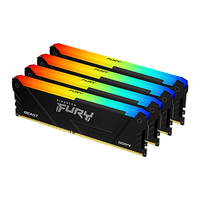 Kingston Technology FURY 32GB 3200MT/s DDR4 CL16 DIMM (Sets van 4) Beast RGB