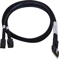Microchip Technology 2304900-R cable Serial Attached SCSI (SAS) 0,8 m Negro