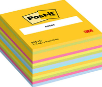 Post-It 7100172383 öntapadó jegyzettömb Négyszögletes Kék, Zöld, Rózsaszín, Sárga 450 lapok
