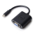 DELL 470-13630 adaptador de cable de vídeo Mini DisplayPort VGA (D-Sub) Negro