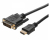 Helos 118857 Videokabel-Adapter 1 m HDMI DVI Schwarz