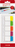 Brunnen 1055887 Klebezettel Rechteck Blau, Grün, Violett, Rot, Weiß, Gelb 30 Blätter Selbstklebend