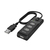 Hama | USB HUB con 4 Puertos con interruptor (480 Mbps, Transferencia de Datos de alta velocidad, Adaptador multipuertos USB. 4 en 1), Color Negro
