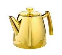 Teekanne BRIGHTON aus Edelstahl, 1,2 Liter, mit goldfarbener PVD-Beschichtung