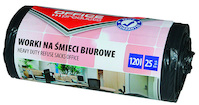 Worki na śmieci biurowe OFFICE PRODUCTS, mocne (LDPE), 120l, 25szt., czarne