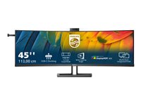 Philips/44.5" VA Curved Monitor, 5120x1440, 75Hz, 4ms, DisplayPort/2x HDMI/USB-C 3.2/4xUSB-A 3.2 gen2, Speakers, 150mm höhenverstell