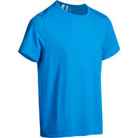 Active Short-sleeved Regular-fit Fitness T-shirt - Light Blue - XL