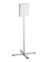 Durable INFO STAND OUTDOOR Stainless Steel Floor Sign | A4 Display Panel | Grey