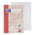 Oxford Recycling A4 Schulheft, Lineatur 26 (kariert mit breitem, weißem Rand rechts), 16 Blatt, OPTIK PAPER® 100% recycled, geheftet, rot