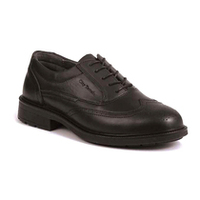 Black Executive Brogue Shoe S1P - Size 7