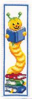Counted Cross Stitch Kit: Bookmark: Bookworm