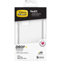 OtterBox React + CP Film Samsung Galaxy S22 Ultra - clear - Schutzhülle + Displayschutzfolie