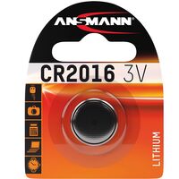 Ansmann Lithium-Knopfzelle CR2016 Lithium 3V / 75mAh