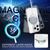 NALIA Cover Chiaro MagPower compatibile con iPhone 14 Pro Custodia [compatibile con MagSafe], Trasparente Anti-Graffio Anti-Giallo Traslucido, Dorso Rigido & Bordi Silicone, Cri...
