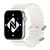 NALIA Ocean Cinturino Smart Watch compatible con Apple Watch Bracciale SE Series 8/7/6/5/4/3/2/1, 38mm 40mm 41mm, per iWatch Orologio Fitness Donna Uomo, Silicone Bianco