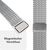NALIA Alvia Stainless Steel Band Compatible with Apple Watch Ultra/SE iWatch Series 10 9 8 7 6 5 4 3 2 1, 42/44/45/46/49mm, Magnetic Mesh Loop Strap, Breathable Metal Band Ice S...