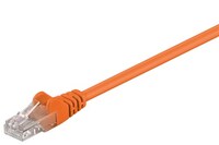 CAT 5e Patchkabel, U/UTP, orange, 5 m - Kupferkaschierter Aluminiumleiter (CCA)