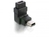 Adapter, USB B mini 5pin Stecker an Buchse 90° nach unten gewinkelt, Delock® [65096]