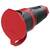 PCE 2411-src Védőérintkezős alj Gumi, Műanyag 230 V Fekete, Piros IP54