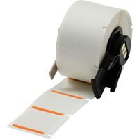 Polyester labels for BMP61/M611 Printer 25.40 mm x 25.40 mm M61-19-494-OR, Orange, White, Square, Permanent, 25.4 x 25.4,Self Adhesive Labels