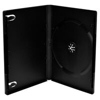 CD/DVD Storage Media Case Black, Plastic, 5pcs