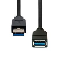 USB 3.2 Gen1 Extension Cable Black 2M USB kábelek
