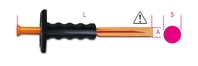 Beta 017010103 1701N/Pm 300-Breekbeitel + Handbeschermer 300 L mm
