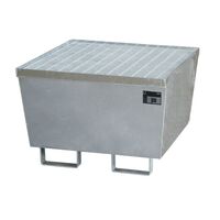 Steel sump tray with edge profiles