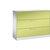 Armario para archivadores colgantes ASISTO, anchura 1200 mm, con 3 cajones, gris luminoso / verde pistacho.