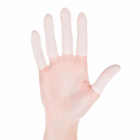Nitril-Fingerlinge puderfrei S 7cm weiß VE=100 Stück
