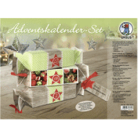 Adventskalender-Set Geschenkboxen Traditional 20x4,5x4,5cm