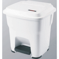 Abfallbehälter Hera mit Pedal 35l weiß