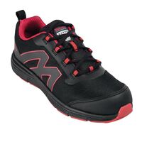 Slipbuster Mesh Safety Trainers - Slip Resistant Lace up in Black - 38