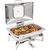 Olympia Induction Chafing Dish with Glass Lid and Water Return System