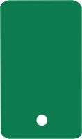 Frachtanhänger - Grün, 7.5 x 4.5 cm, Kunststoff, Mit Befestigungsloch, Matt