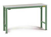 ESD-Arbeitstisch UNIVERSAL Spezial Grundtisch mit Kautschukplatte, BxTxH = 1750 x 800 x 722-1022 mm | LUK7083.6011