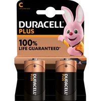 DURACELL Plus Extra Life, type C (LR14), verpakking van 2