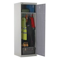 Large capacity uniform lockers - 2 compartment