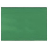Coloured self adhesive document pockets, A4, landscape, green