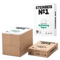 Carta riciclata al 100% senza legno - A3 - 80 gr - bianco - Steinbeis - conf. 500 fogli