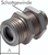Exemplarische Darstellung: Rohrleitungskupplung mit Rohranschluss ISO 8434-1, Muffe