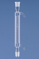 250mm Condensadores de serpentín con Oliva de vidrio tubo DURAN®