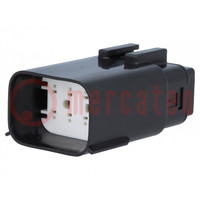 Connector: automotive; MX150L; male; plug; for cable; PIN: 8; IP67