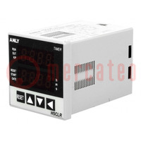 Timer; Range: 0,001s÷9999h; DPDT; 100÷240VAC; 100÷240VDC; undecal