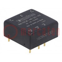 Converter: DC/DC; 10W; Uin: 18÷75V; Uuit: 12VDC; Uuit2: -12VDC; 1"x1"