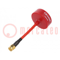 Antenne; rood; SMA; 5800MHz; 35x105mm; 50Ω; Antenne: WiFi; 3dBi