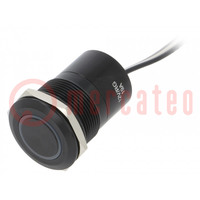 Switch: capacitive; Pos: 2; SPST-NC; 0.01A/12VDC; IP68; ON-OFF; MC