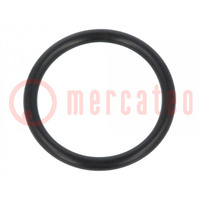 Joint O-ring; caoutchouc NBR; Thk: 2,5mm; Øint: 22mm; noir