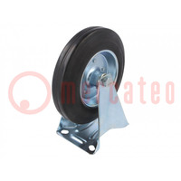 Transport wheel; Ø: 200mm; W: 27mm; H: 237mm; rigid; 230kg; rubber