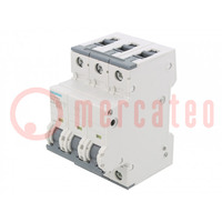 Circuit breaker; 230/400VAC; Inom: 16A; Poles: 3; Charact: B; 6kA